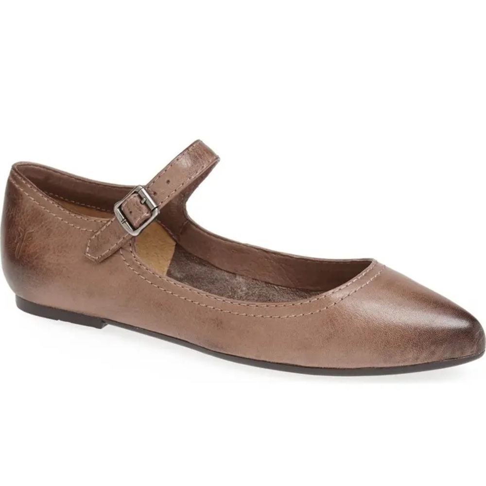 NWOT Frye Gray Regina Pointytoed Mary Jane